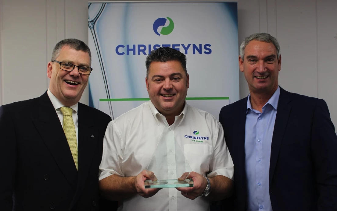 Peter Littleton, Chris Bayliss, Graham Hunneman of Christeyns Food Hygiene