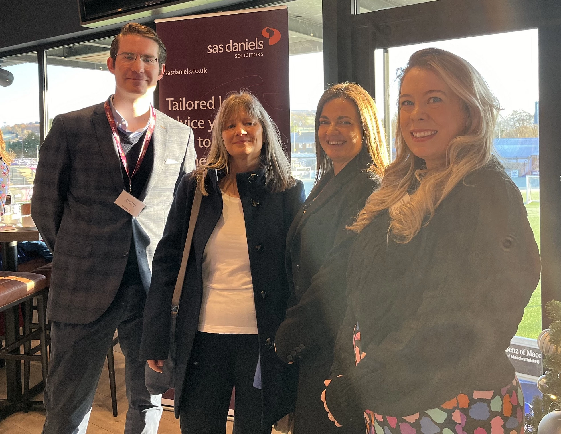 (L-R) Steven Percy, Helen Gowin, Justine Clowes (all Partners at SAS Daniels) pictured with Anna McIntosh