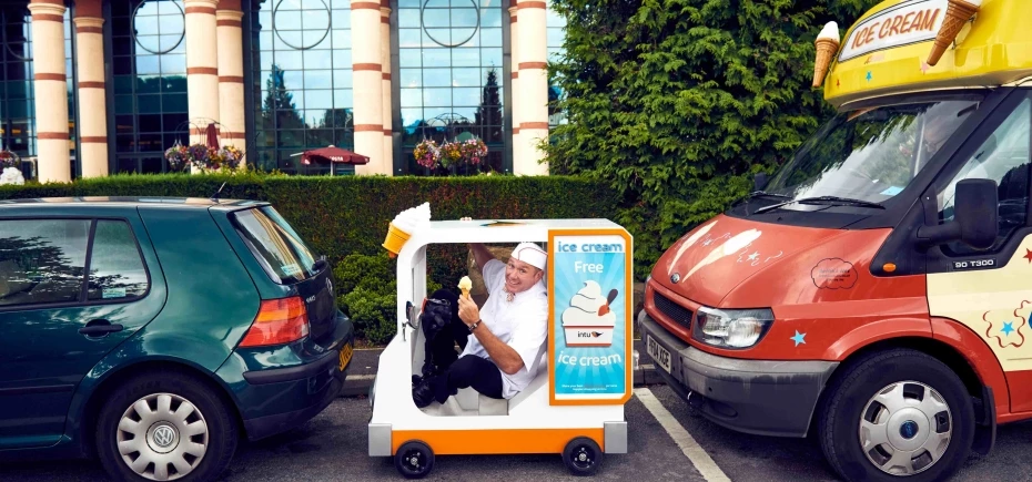 Stoop for a scoop - the world's smallest ice cream van