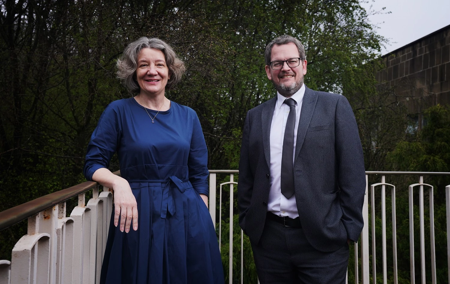 L-R: Professor Karen O’Brien, Durham University and John Hewitt, Durham County Council.