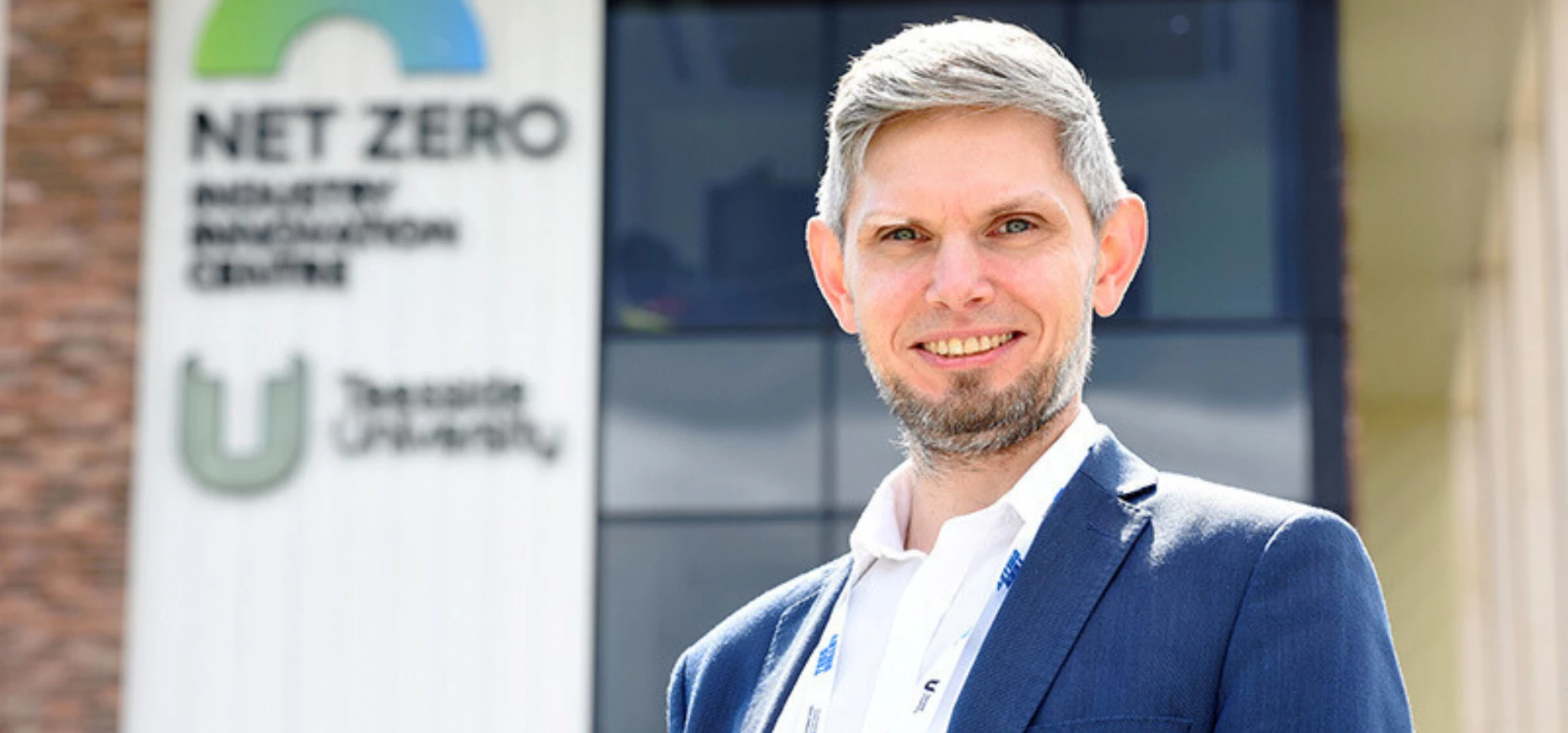 Professor Dawid Hanak at Teesside University's Net Zero Industry Innovation Centre.