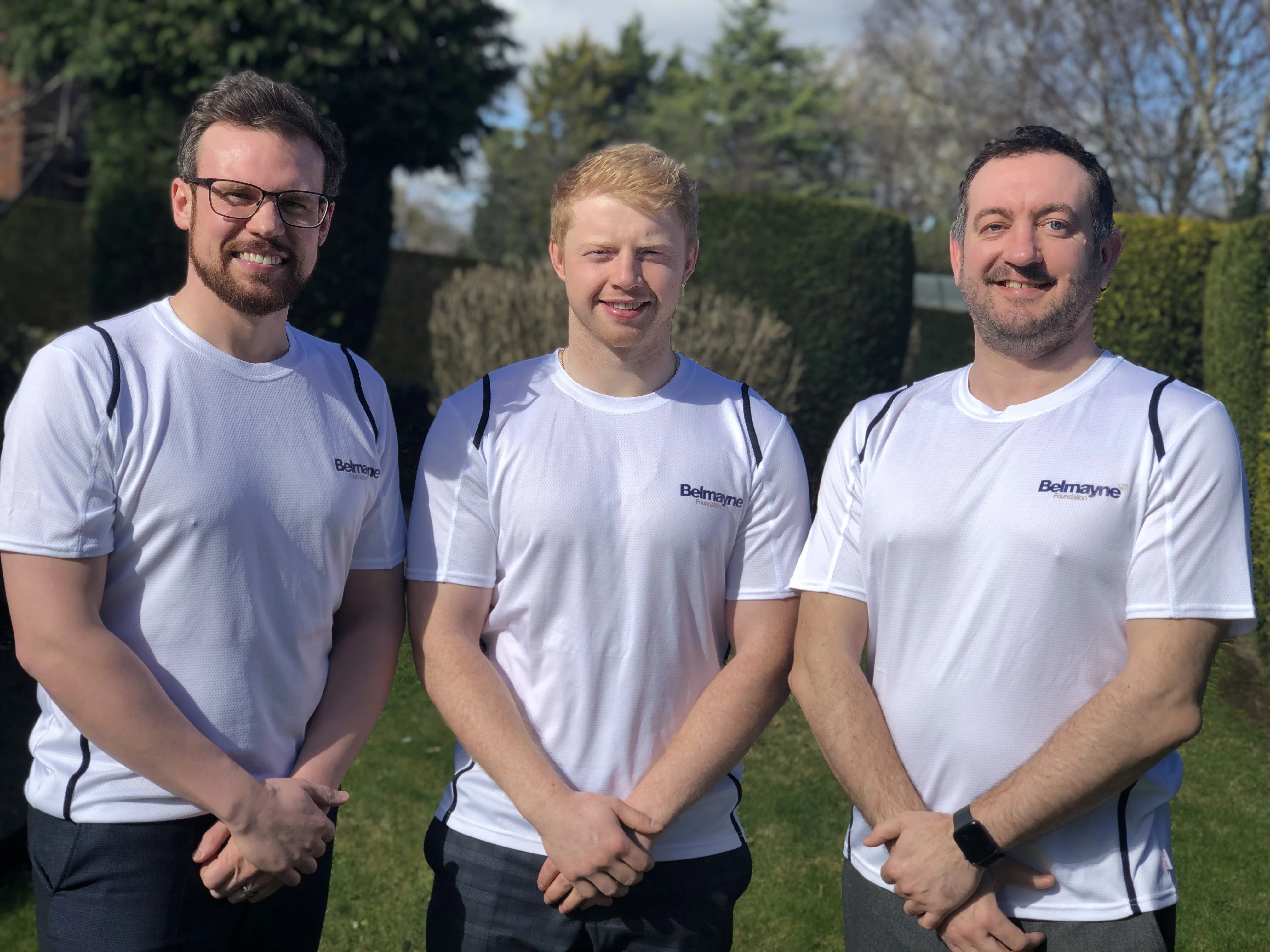 Belmayne's Dronfield 10K team (left to right), Martin Birch, Chris Pond and Jon Stevens. 