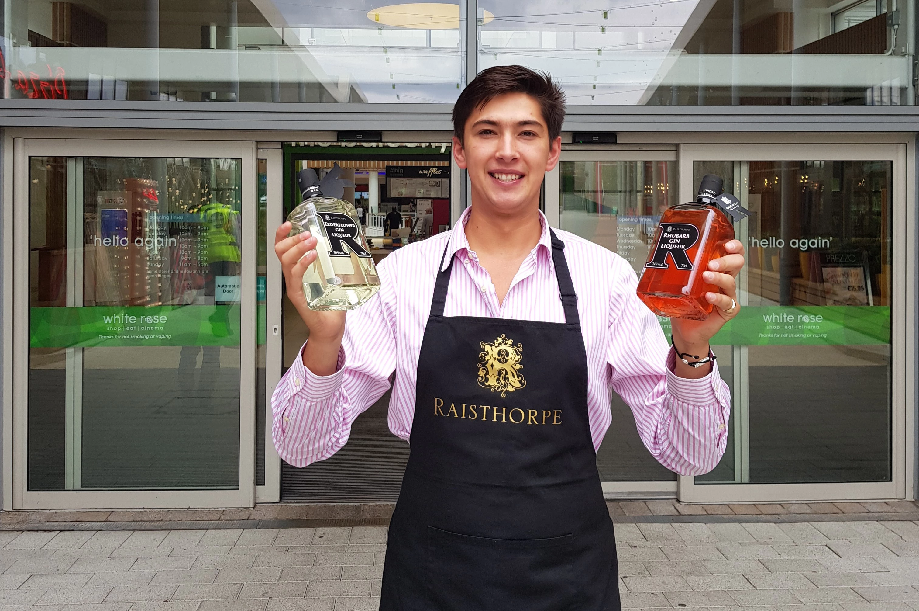 Oliver Medforth outside the White Rose Centre