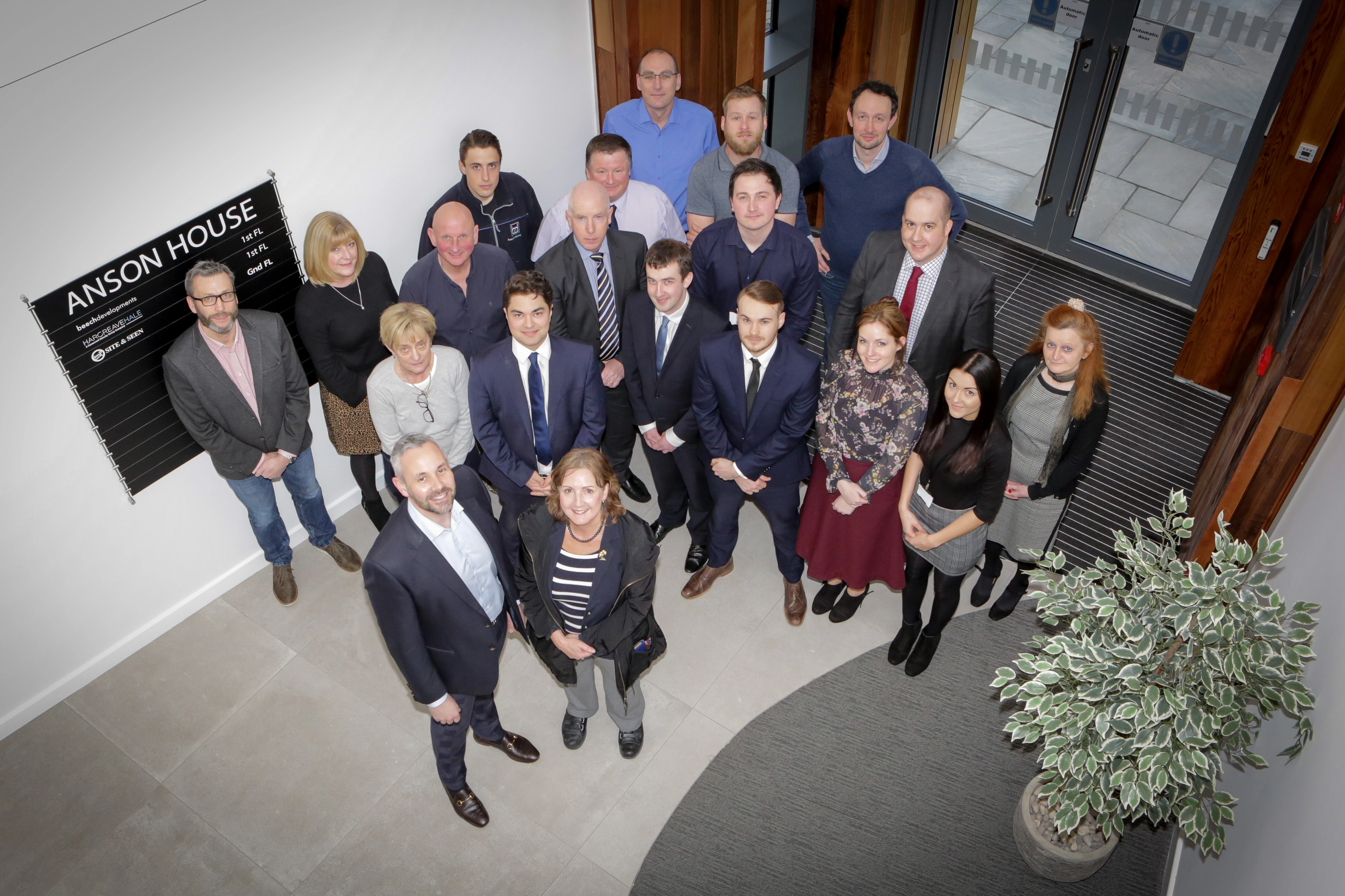 Beech Developments Director Matthew Gilmartin with AM Janet Finch-Saunders at Anson House which was hailed as a new 'incubator hub' in North Wales.