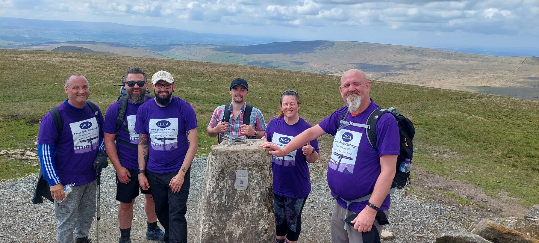 HICA Group on top of Whernside, Yorkshire