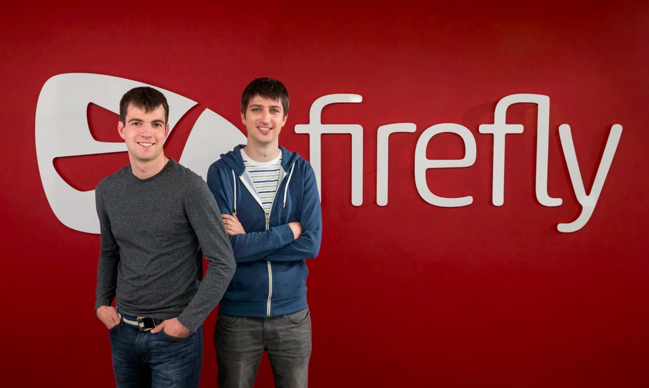 Firefly co-founders Simon (left) and Joe