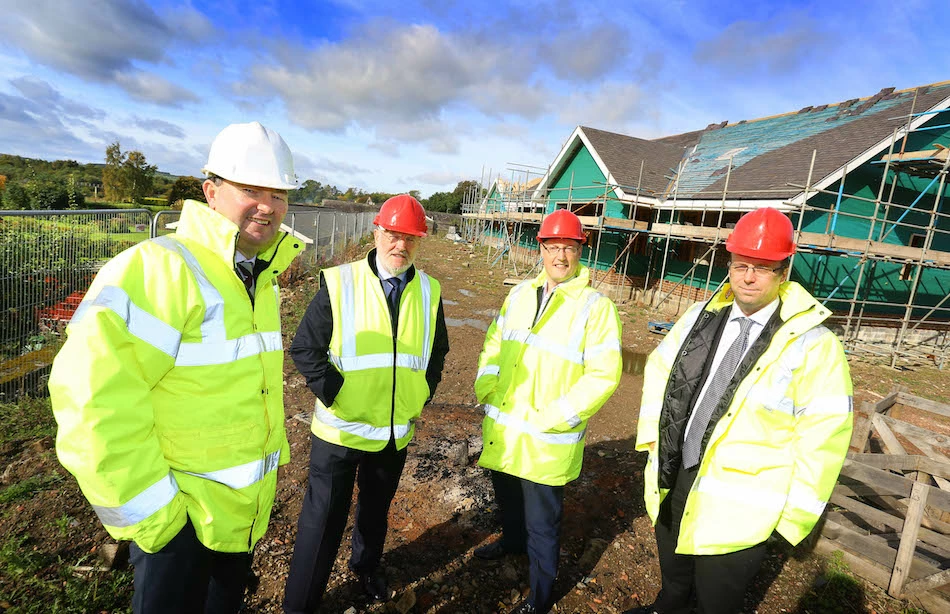 Tony Cullen of FW Capital, Andy Lowe of W Brown & Son, Michael Shuker of Square One Law and Matthew Ebbatson of the North East LEP.