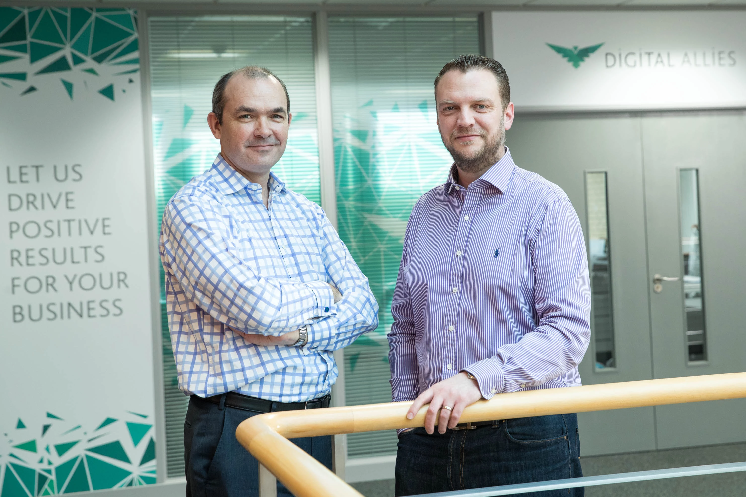 Ian Scott Bell (left), with Digital Allies managing director Steven Parker