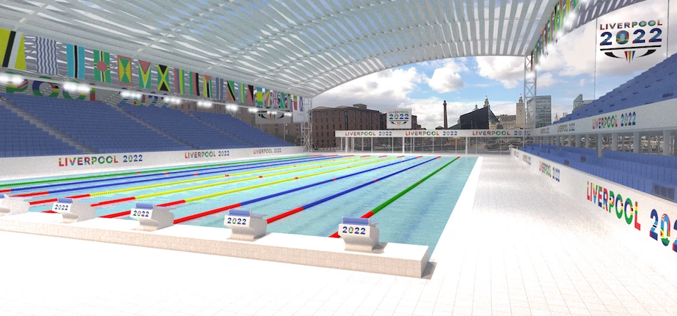 A CGI of the new waterfront pool to be built