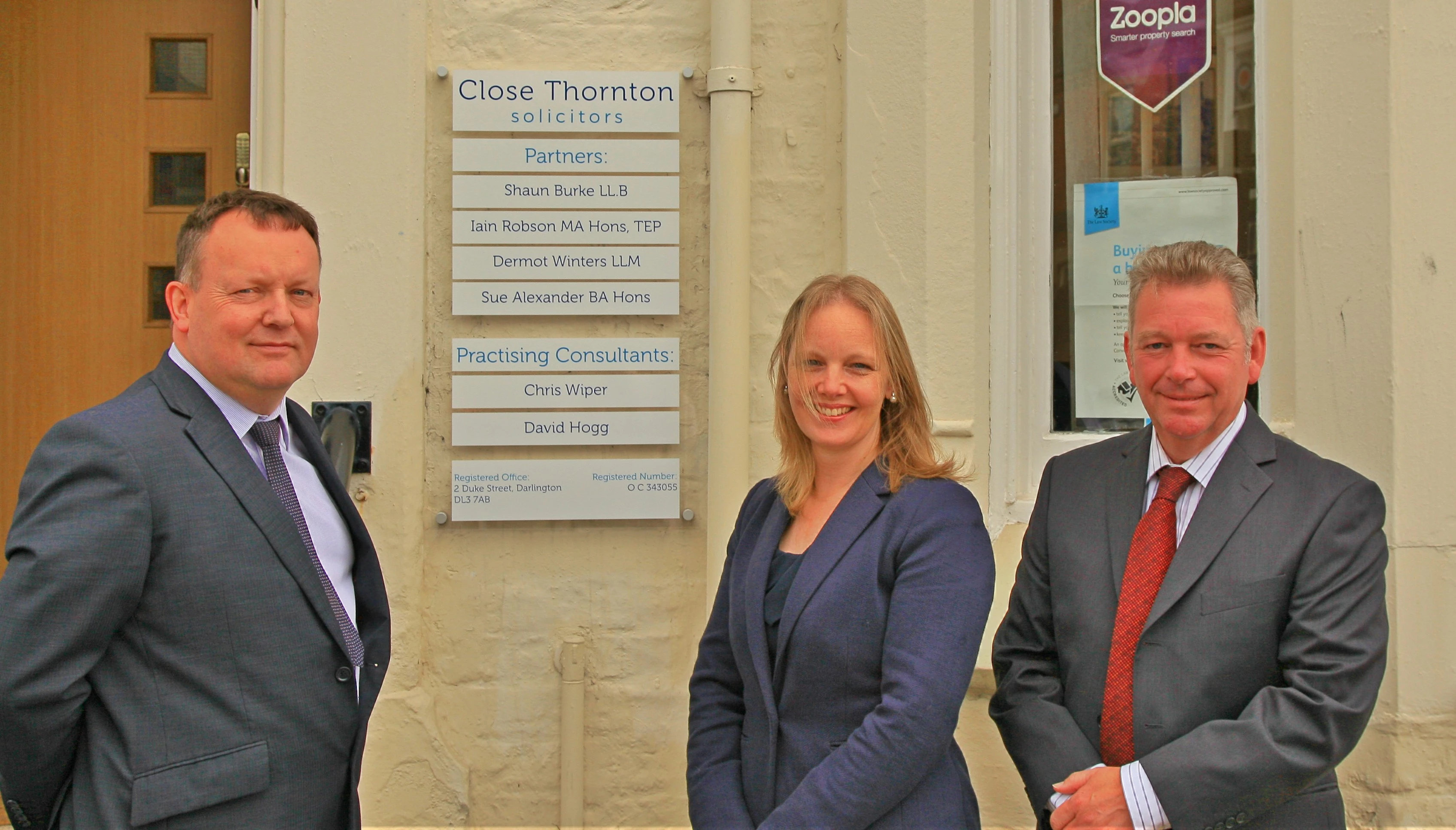 The new hires at Close Thornton LLP.