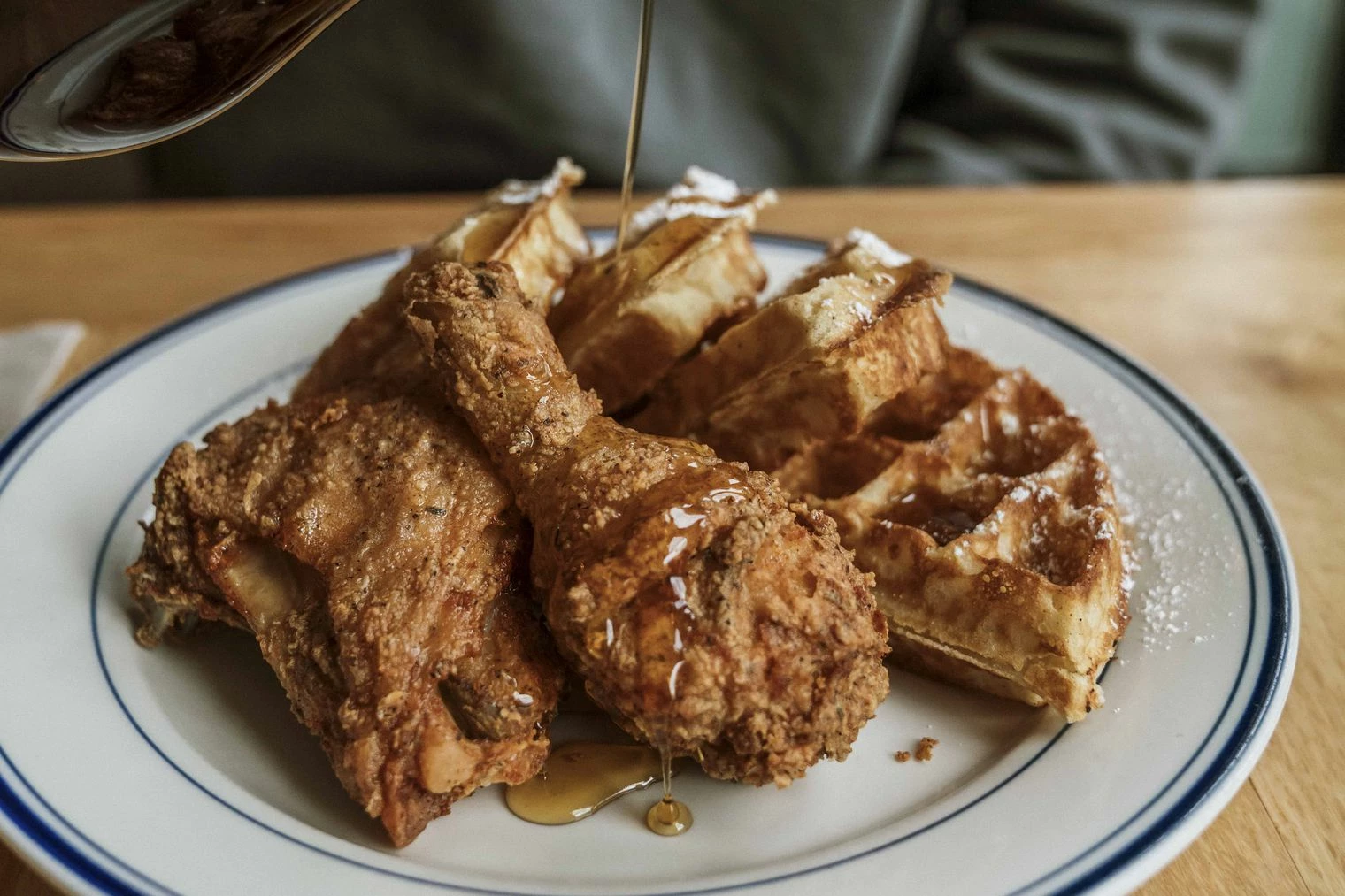 Chicken and waffles