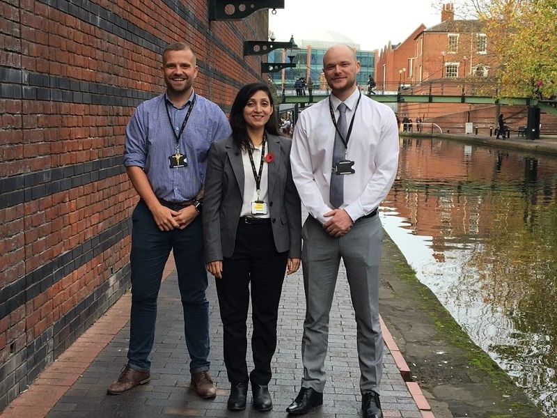 From left to right: Rikki Miles, Rohini Bhat and Jamie Hoey