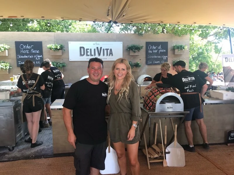 Joe Formisano, Founder of DeliVita with BBC Countryfile Presenter Ellie Harrison 