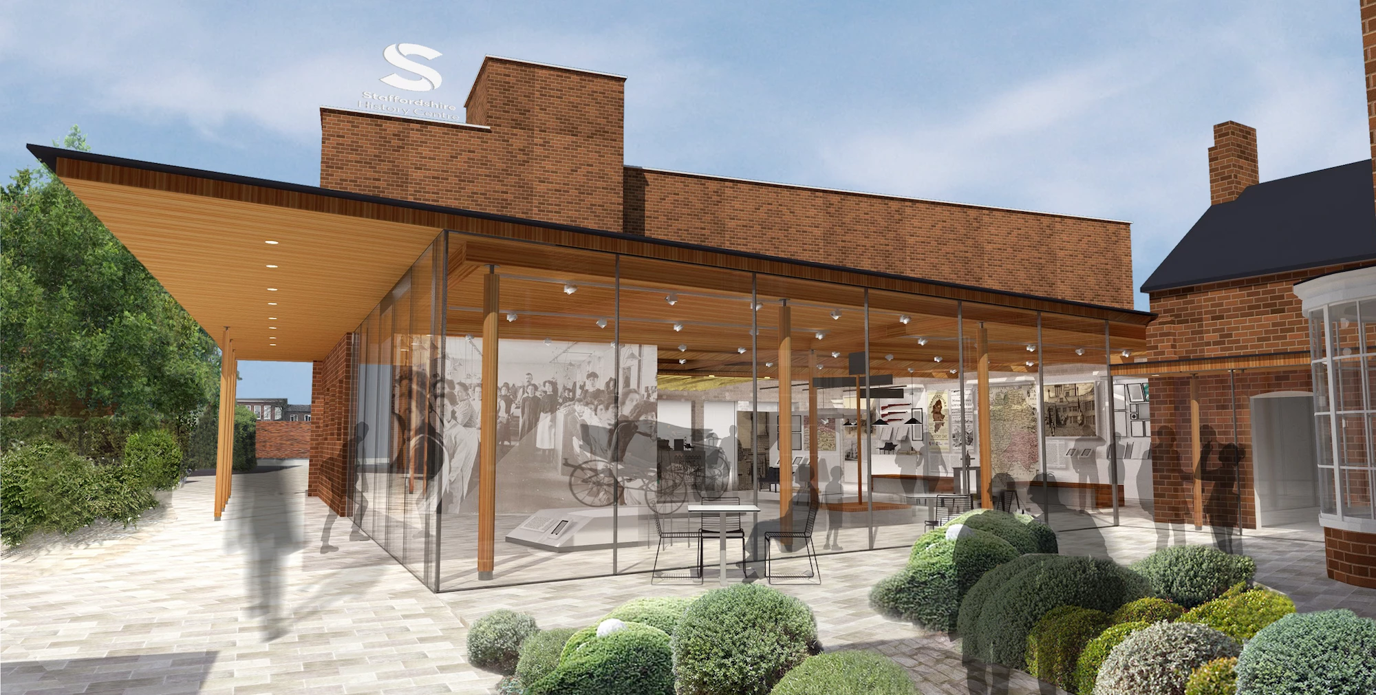 An artists impression of the new Staffordshire history centre - credit PRS architects