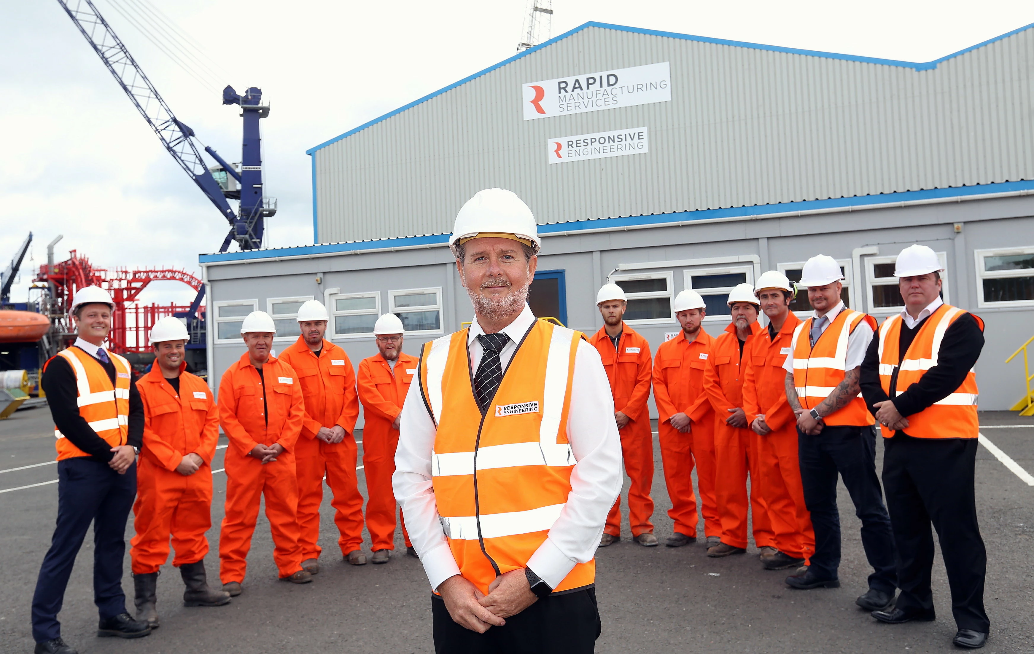 Graeme Campbell, director, Responsive Engineering and the Rapid Manufacturing Services team at the firm's fabrication facility in the Port of Blyth. 